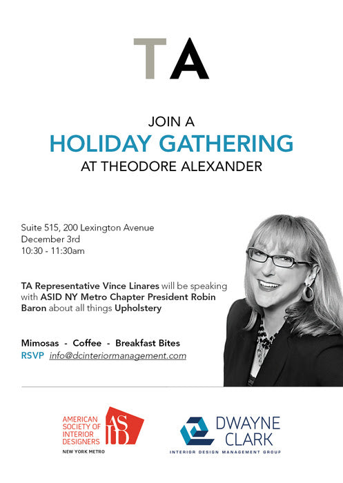 Fab Event: Holiday Gathering at Theodore Alexander