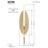 Astor LED Wall Sconce, dimensions and specs