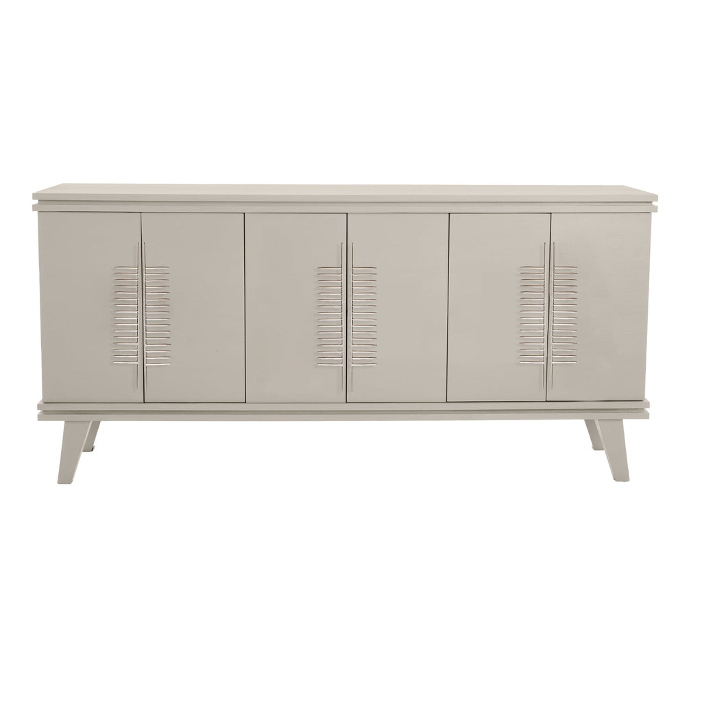 Light Taupe Rochelle Credenza with Comb Large, front view