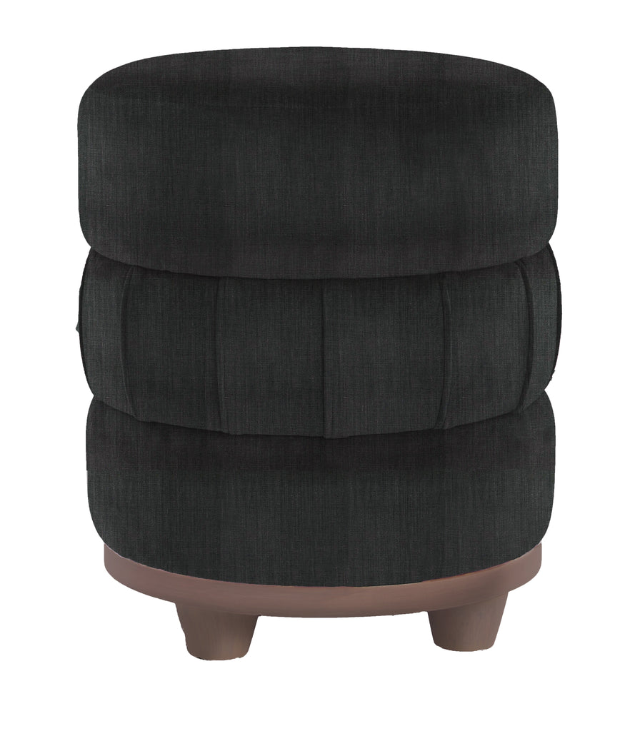 Coffee Linen Storm Edge Triple Tiered LB Ottoman, front view