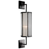 Matte Black Edge Sconce, angled view