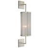 Brushed Champagne Edge Sconce, angled view