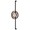 Matte Black Icon Sconce, angled view