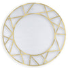 Brushed Gold Icon Mirror, front view