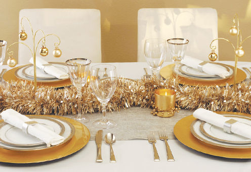 Create a Silver and Gold Holiday Table