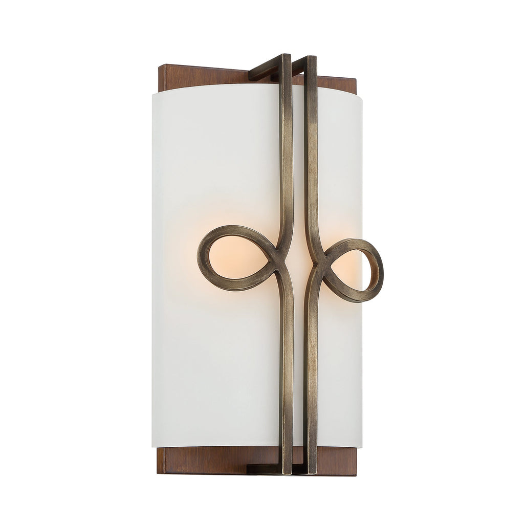 Yorkville 2 Light Wall Sconce, angled front view