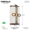 Yorkville 2 Light Wall Sconce, dimensions and specs