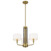 3 Light Chelsea Chandelier, extra angled front view