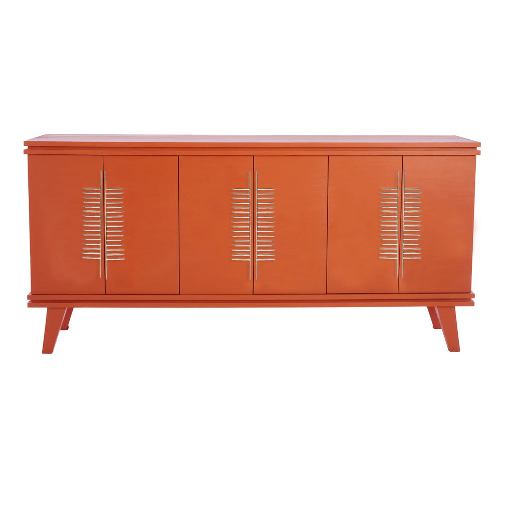 Baroness Orange Rochelle Credenza with Comb Large, front view