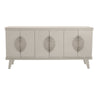 Light Taupe Rochelle Credenza with Burst Long, front view