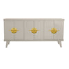Light Taupe Rochelle Credenza with Eclipse, front view