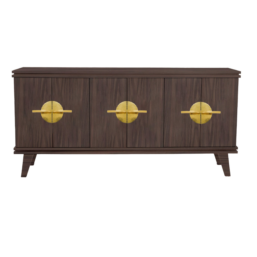 Perfect Walnut Rochelle Credenza with Eclipse, front view