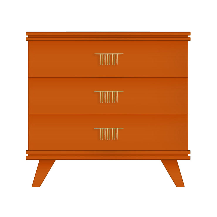 Baroness Orange Rochelle Dresser with Comb Small, front view