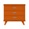 Baroness Orange Rochelle Dresser with Fleur Small, front view