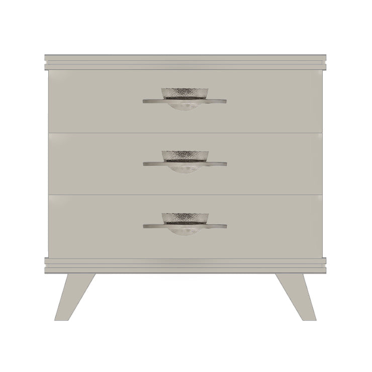 Light Taupe Rochelle Dresser with Eclipse Long, front view