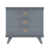 Pebble Gray Rochelle Dresser with Comb Small, front view