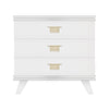 Warm White Rochelle Dresser with Comb Small, front view