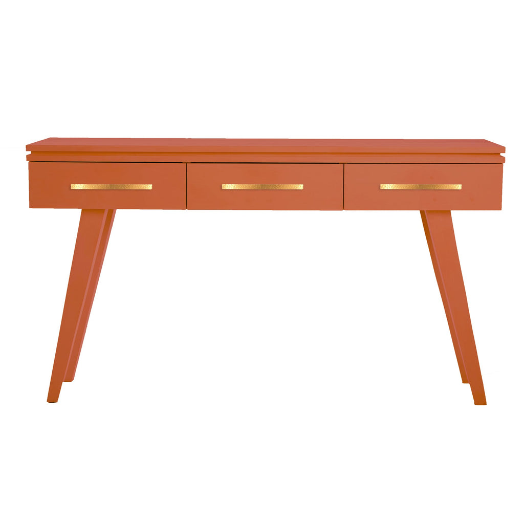 Baroness Orange Rochelle Console with Linear Long, front view