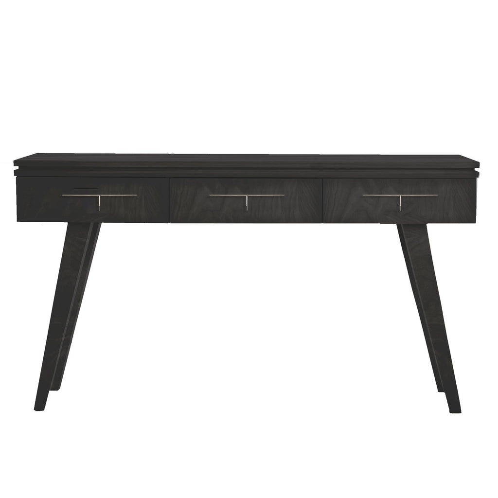 Ebonized Walnut Rochelle Console with Comb Junior, front view