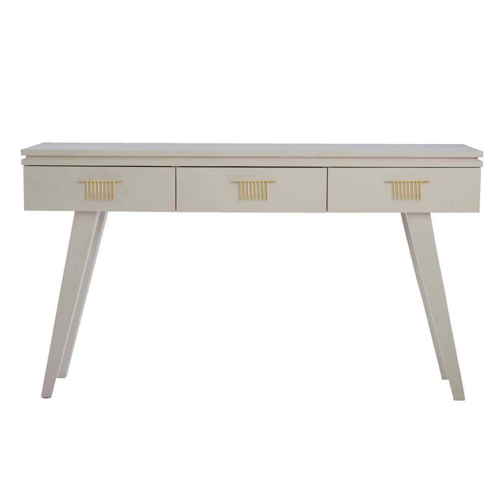 Light Taupe Rochelle Console with Comb Small, front view