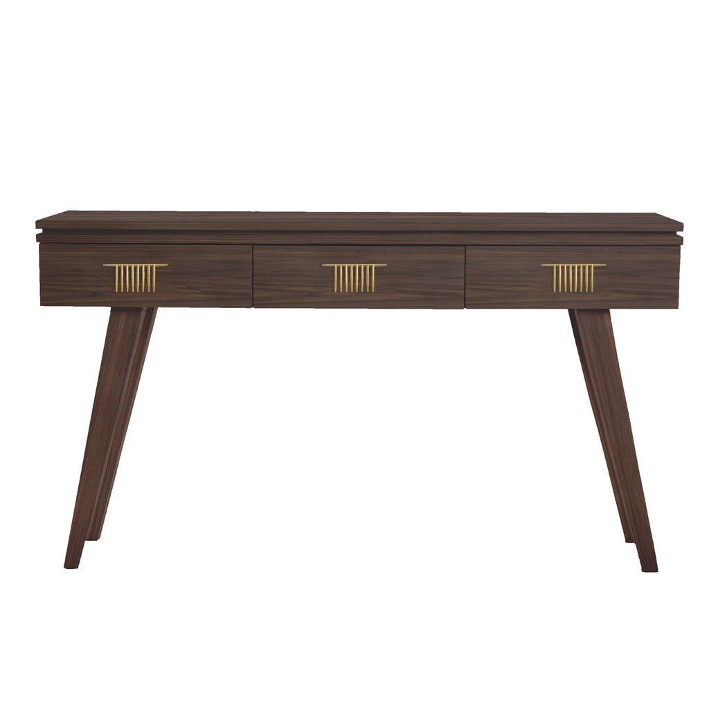 Perfect Walnut Rochelle Console with Comb Small, front view