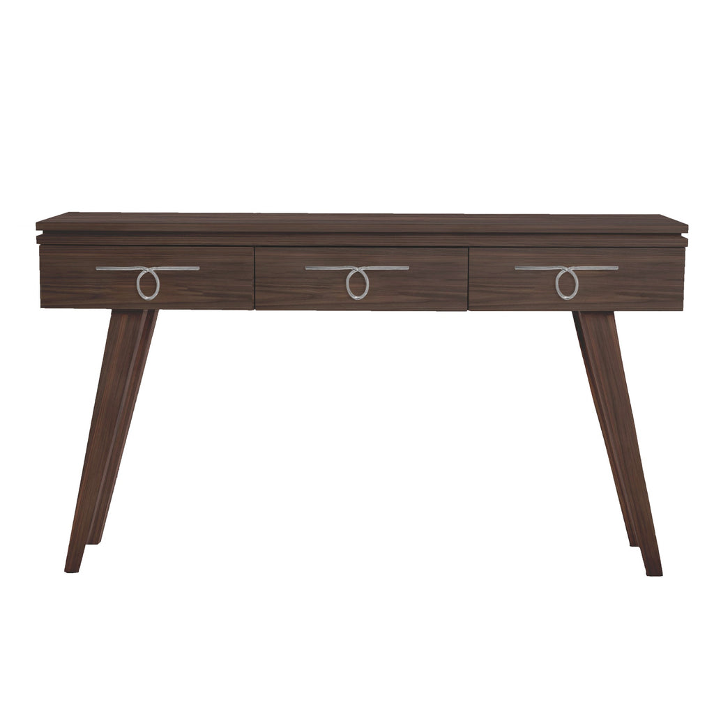 Perfect Walnut Rochelle Console with Looped Small, front view