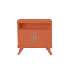 Baroness Orange Rochelle Nightstand with Looped Small, front view
