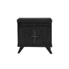 Ebonized Walnut Rochelle Nightstand with Comb Junior, front view
