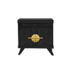 Ebonized Walnut Rochelle Nightstand with Eclipse, front view
