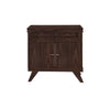 Perfect Walnut Rochelle Nightstand with Comb Junior, front view