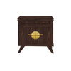 Perfect Walnut Rochelle Nightstand with Eclipse, front view