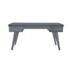 Pebble Gray Rochelle Writing Desk with Comb Junior, front view
