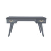 Pebble Gray Rochelle Writing Desk with Eclipse Long, front view