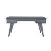 Pebble Gray Rochelle Writing Desk with Looped Small, front view