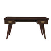 Perfect Walnut Rochelle Writing Desk with Comb Small, front view