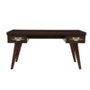 Perfect Walnut Rochelle Writing Desk with Eclipse Long, front view