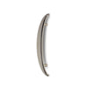 Polished Nickel Crescent Appliance Pull, front view