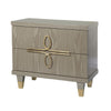 Chloe Nighstand With Drawers, angled view