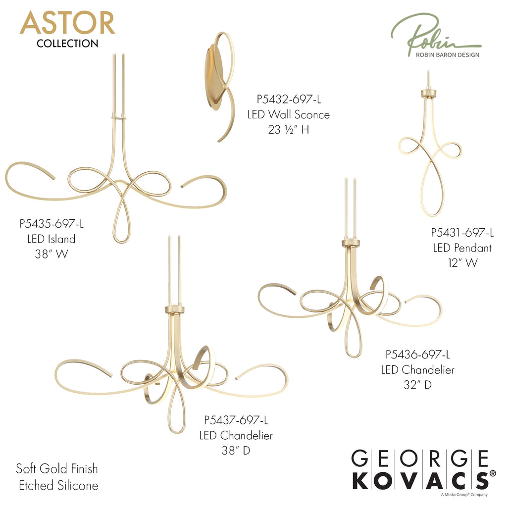 The full Astor Collection, designed by Robin Baron for Minka Group
