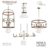 The full Yorkville Collection, designed by Robin Baron for Minka Group