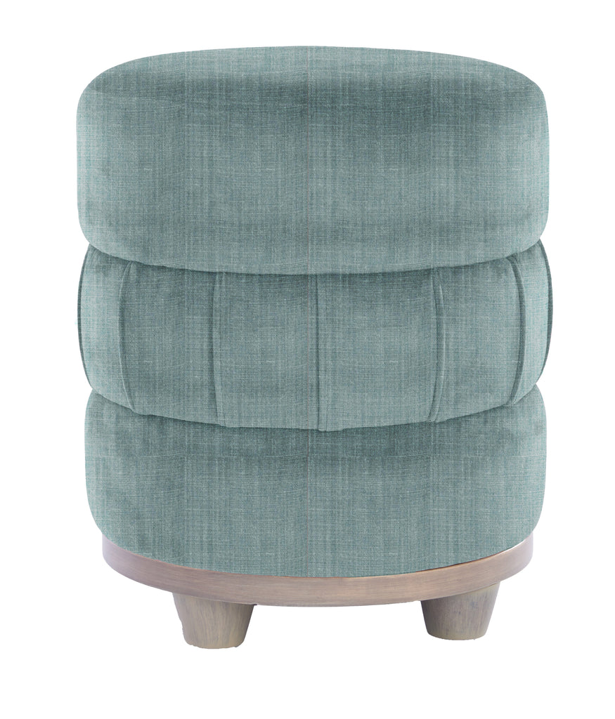 Gray Fog Linen Sea Bling Triple Tiered LB Ottoman, front view