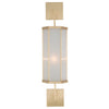 Brushed Gold Edge Sconce, front view view