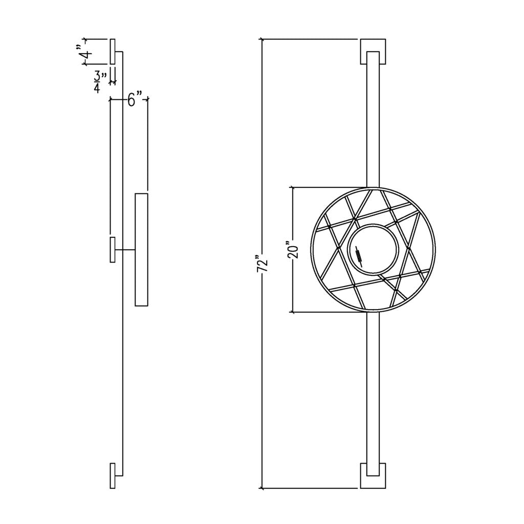 Icon Sconce, dimensions and measurements