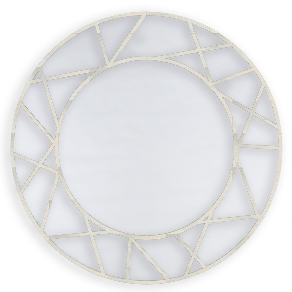 Brushed Champagne Icon Mirror, front view