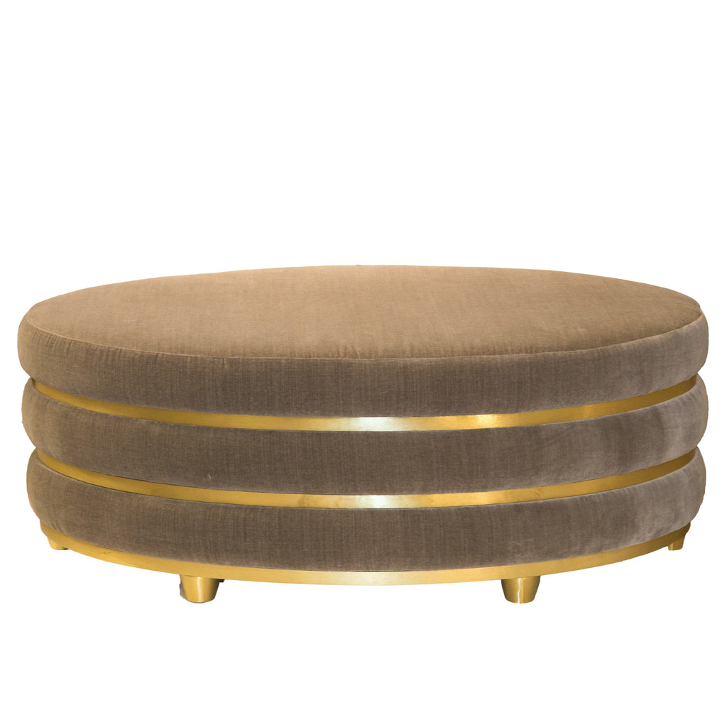 Triple Banded OB Ottoman, front view