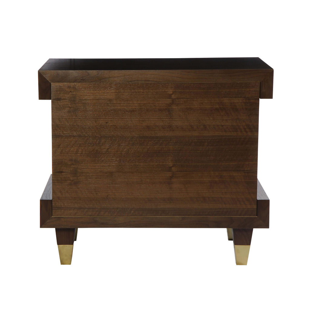 Simon Nightstand With Drawers, back view
